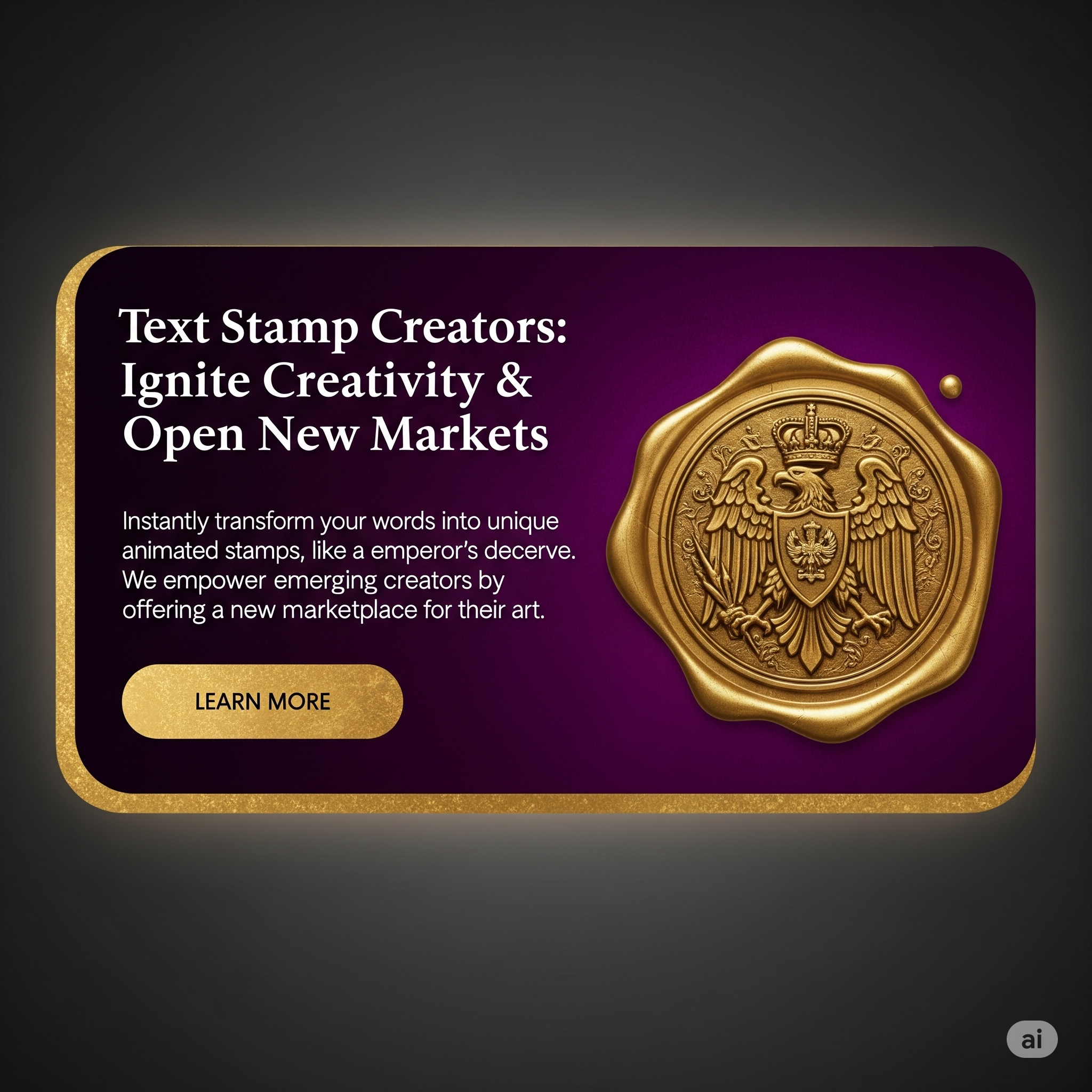 Text Stamp Creators Card